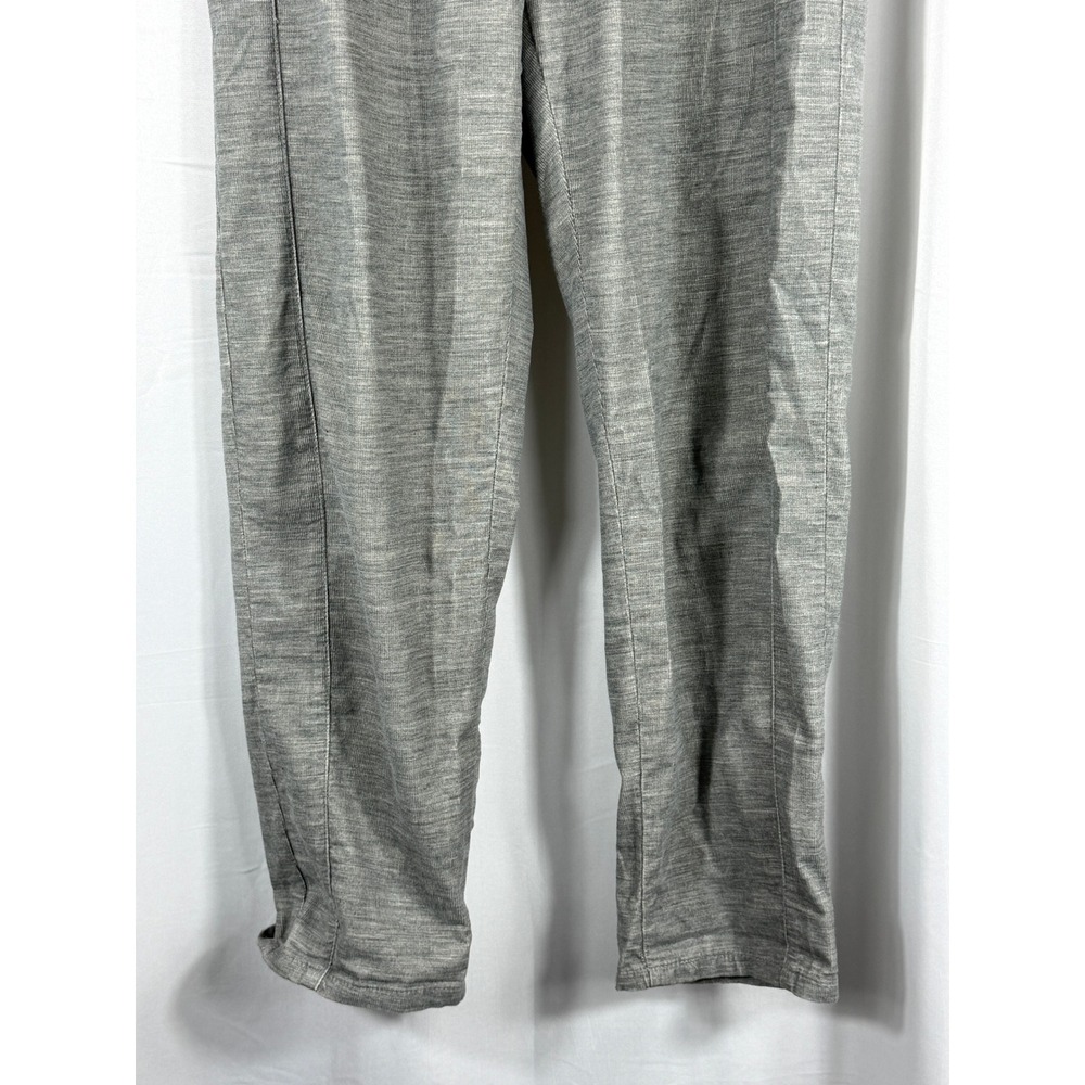 ZARA Women Gray Textured Paperbag Waist Cropped Pants Elastic Waist Pockets XS - Picture 3 of 7